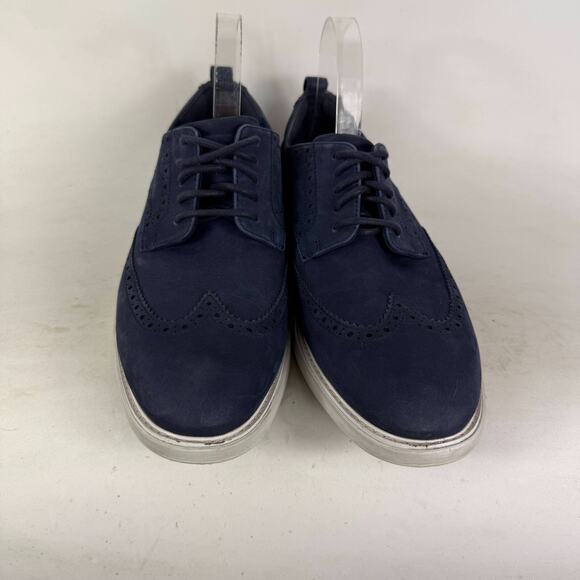 Cole Haan Grand Evolution Wingtip Oxfords Men's 10 Blue Lace Up Low Top Shoes - Picture 4 of 10